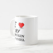 I Liebe mein Boykin Spaniel Kaffeetasse (Vorderseite Links)