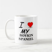 I Liebe mein Boykin Spaniel Kaffeetasse (Links)