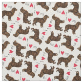 I Liebe mein Boykin Spaniel Stoff (Muster)
