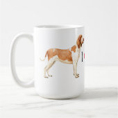I Liebe mein Bracco Italiano Kaffeetasse (Links)