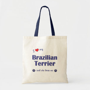 I Liebe mein brasilianischer Terrier (weiblicher Tragetasche
