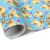 I Liebe mein Briard Geschenkpapier (Rolleneckpunkt)