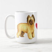 I Liebe mein Briard Kaffeetasse (Links)
