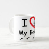 I Liebe mein Briard Kaffeetasse (Vorderseite Links)
