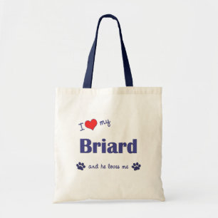 I Liebe mein Briard (männlicher Hund) Tragetasche