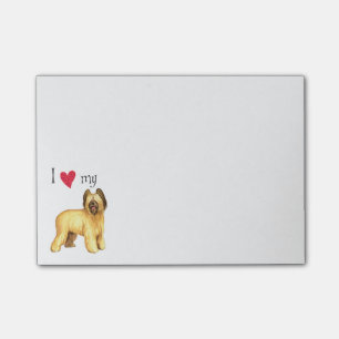 I Liebe mein Briard Post-it Klebezettel