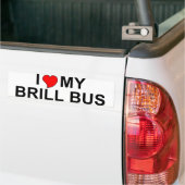 I Liebe mein Brill-Bus Autoaufkleber (Auf Lkw)