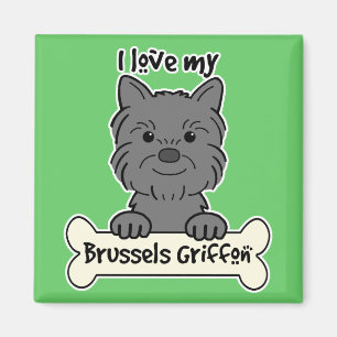 I Liebe mein Brüssel Griffon Magnet