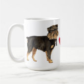 I Liebe mein Brüsseler Griffon Kaffeetasse (Links)