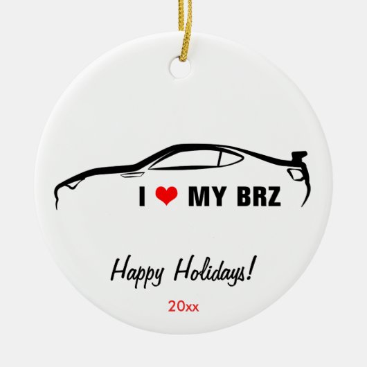 I Liebe mein BRZ Keramikornament (Vorne)