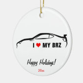 I Liebe mein BRZ Keramikornament (Links)