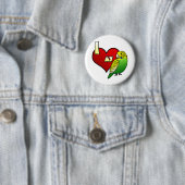 I Liebe mein Budgerigar Button (Beispiel)