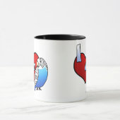I Liebe mein Budgie Tasse (Zentrum)