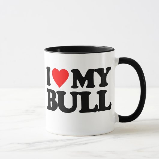 I LIEBE MEIN BULL TASSE (Rechts)