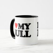 I LIEBE MEIN BULL TASSE (Vorderseite Links)