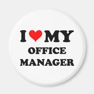 I Liebe mein Bürovorsteher Magnet