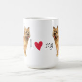 I Liebe mein Cairn-Terrier Kaffeetasse (Mittel)