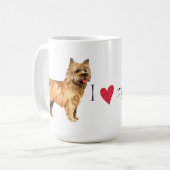 I Liebe mein Cairn-Terrier Kaffeetasse (Vorderseite Links)