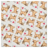 I Liebe mein Cairn-Terrier Stoff (Muster)