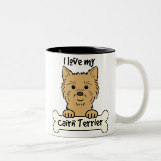 I Liebe mein Cairn-Terrier Zweifarbige Tasse