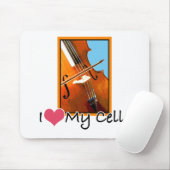 I Liebe mein Cello Mousepad (Mit Mouse)