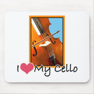 I Liebe mein Cello Mousepad