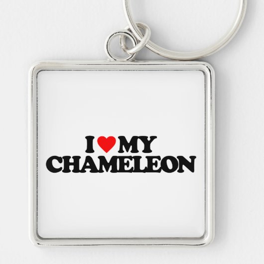 I LIEBE MEIN CHAMÄLEON SCHLÜSSELANHÄNGER (Vorne)
