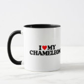 I LIEBE MEIN CHAMÄLEON TASSE (Links)