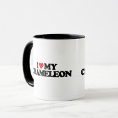 I LIEBE MEIN CHAMÄLEON TASSE (Vorderseite Links)
