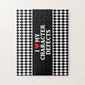 I LIEBE MEIN CHARAKTER-DEFEKTE Puzzle (Vertikal)