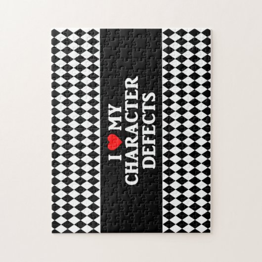 I LIEBE MEIN CHARAKTER-DEFEKTE Puzzle (Vertikal)