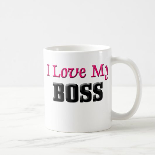 I Liebe mein Chef Kaffeetasse (Rechts)
