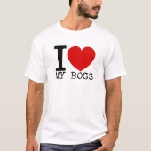 I Liebe mein Chef (Schwarzes) T-Shirt (Vorderseite)