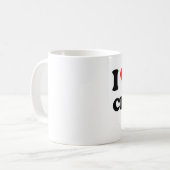 I Liebe mein Chemiker Kaffeetasse (Vorderseite Links)