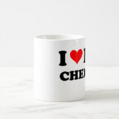 I Liebe mein Chemiker Kaffeetasse (Mittel)