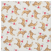 I Liebe mein Chesapeake-Bucht-Retriever Stoff (Muster)