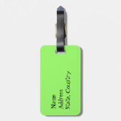 I Liebe mein Chihuahua Gepäckanhänger (Rückseite vertikal)