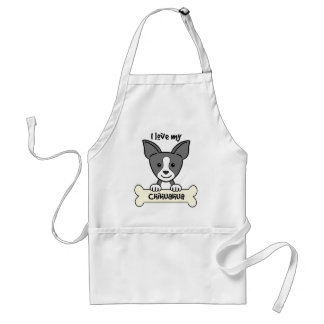 I Liebe mein Chihuahua Schürze