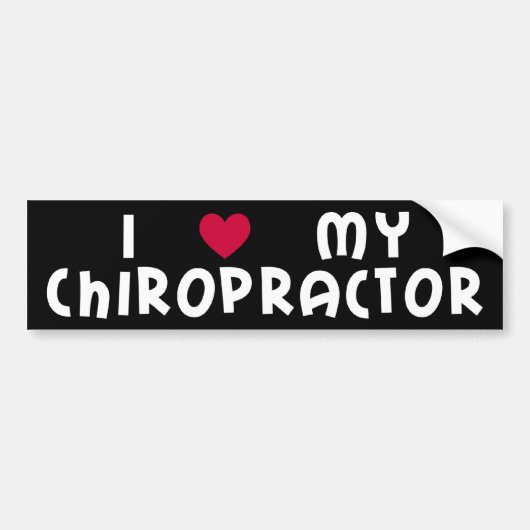 I Liebe mein Chiropraktor Autoaufkleber (Vorne)