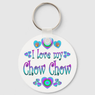 I Liebe mein Chow-Chow Chow-Chow Schlüsselanhänger
