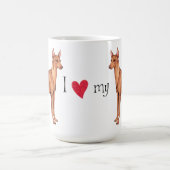 I Liebe mein Cirneco dell'Etna Kaffeetasse (Mittel)