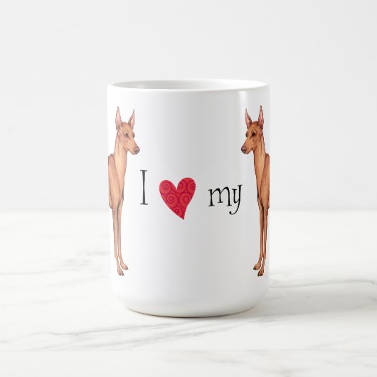 I Liebe mein Cirneco dell'Etna Kaffeetasse (Mittel)