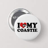 I Liebe mein Coastie Button (Vorne & Hinten)