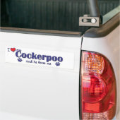 I Liebe mein Cockerpoo (männlicher Hund) Autoaufkleber (Auf Lkw)