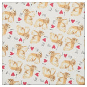 I Liebe mein Cockerspaniel Stoff (Muster)