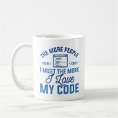 I Liebe Mein Code Kaffeetasse (Links)