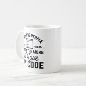 I Liebe Mein Code Kaffeetasse (Vorderseite Links)