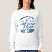 I Liebe Mein Code Sweatshirt (Vorderseite)