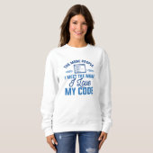 I Liebe Mein Code Sweatshirt (Vorne ganz)