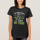 I Liebe Mein Code T-Shirt (Vorderseite)